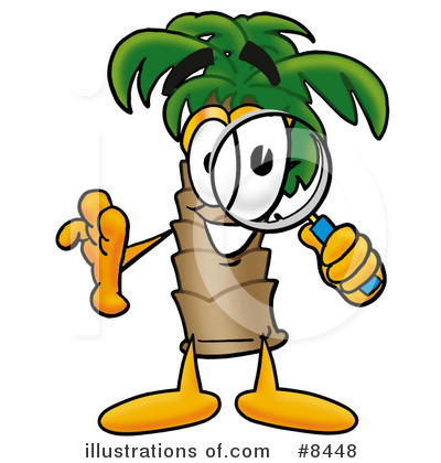 Royalty-Free (RF) Palm Tree Mascot Clipart Illustration by Mascot Junction - Stock Sample #8448