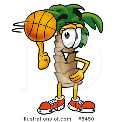Royalty-Free (RF) Palm Tree Mascot Clipart Illustration by Mascot Junction - Stock Sample #8450