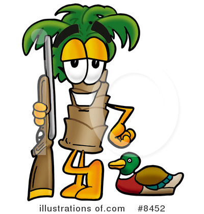 Royalty-Free (RF) Palm Tree Mascot Clipart Illustration by Mascot Junction - Stock Sample #8452