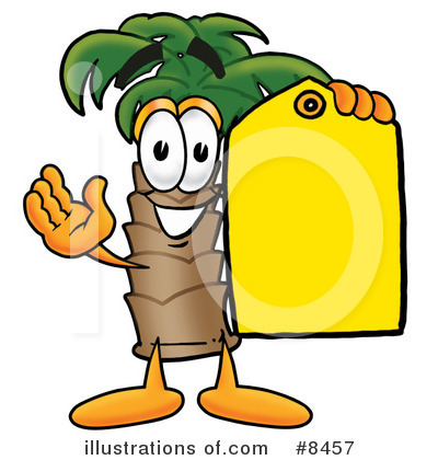 Royalty-Free (RF) Palm Tree Mascot Clipart Illustration by Mascot Junction - Stock Sample #8457