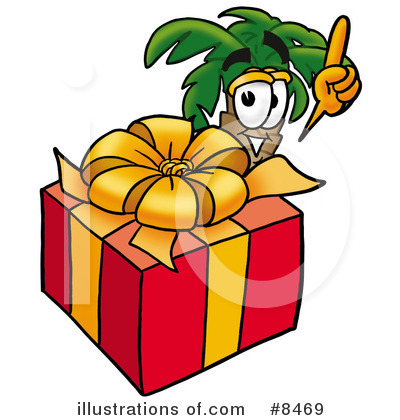 Royalty-Free (RF) Palm Tree Mascot Clipart Illustration by Mascot Junction - Stock Sample #8469