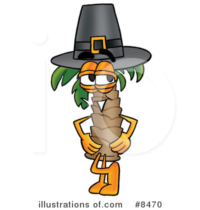 Royalty-Free (RF) Palm Tree Mascot Clipart Illustration by Mascot Junction - Stock Sample #8470