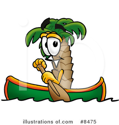 Royalty-Free (RF) Palm Tree Mascot Clipart Illustration by Mascot Junction - Stock Sample #8475