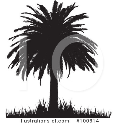 Royalty-Free (RF) Palm Trees Clipart Illustration by KJ Pargeter - Stock Sample #100614