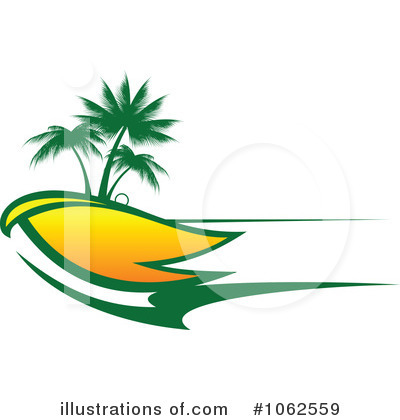 Tropical Island Clipart #1062559 by Vector Tradition SM