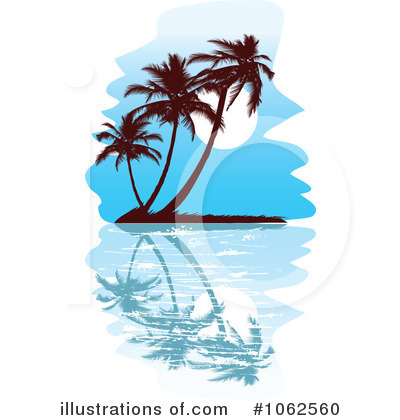 Royalty-Free (RF) Palm Trees Clipart Illustration by Vector Tradition SM - Stock Sample #1062560