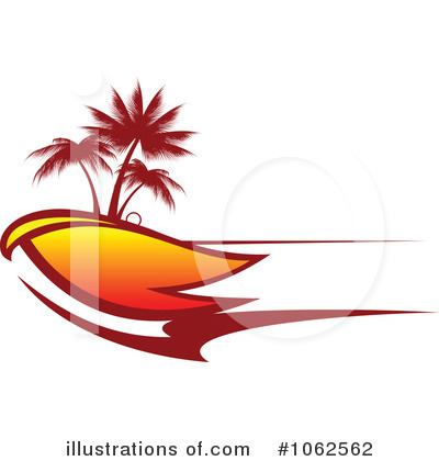 Tropical Island Clipart #1062562 by Vector Tradition SM