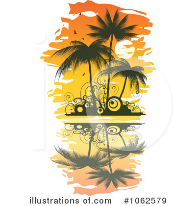 Tropical Island Clipart #1062579 by Vector Tradition SM