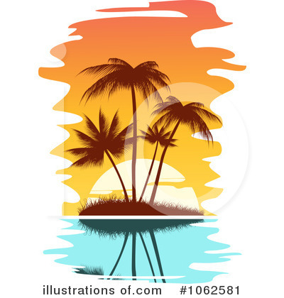 Tropical Island Clipart #1062581 by Vector Tradition SM