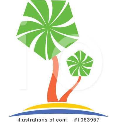 Royalty-Free (RF) Palm Trees Clipart Illustration by Vector Tradition SM - Stock Sample #1063957