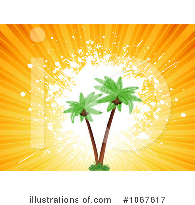 Royalty-Free (RF) Palm Trees Clipart Illustration by KJ Pargeter - Stock Sample #1067617