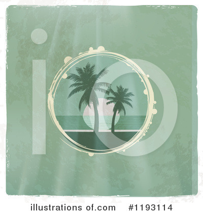 Tropical Sunset Clipart #1193114 by elaineitalia