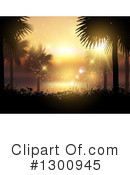 Palm Trees Clipart #1300945 by KJ Pargeter