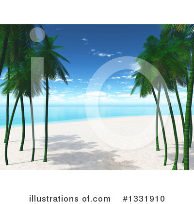 Royalty-Free (RF) Palm Trees Clipart Illustration by KJ Pargeter - Stock Sample #1331910