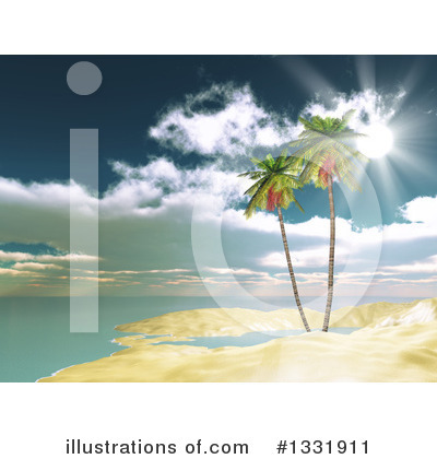 Royalty-Free (RF) Palm Trees Clipart Illustration by KJ Pargeter - Stock Sample #1331911