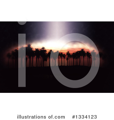 Royalty-Free (RF) Palm Trees Clipart Illustration by KJ Pargeter - Stock Sample #1334123