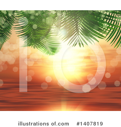 Royalty-Free (RF) Palm Trees Clipart Illustration by KJ Pargeter - Stock Sample #1407819