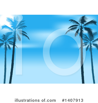 Palm Tree Clipart #1407913 by dero