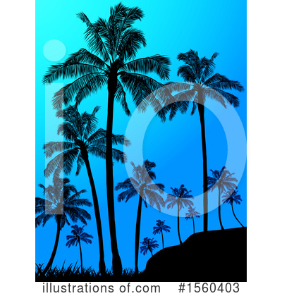 Royalty-Free (RF) Palm Trees Clipart Illustration by elaineitalia - Stock Sample #1560403