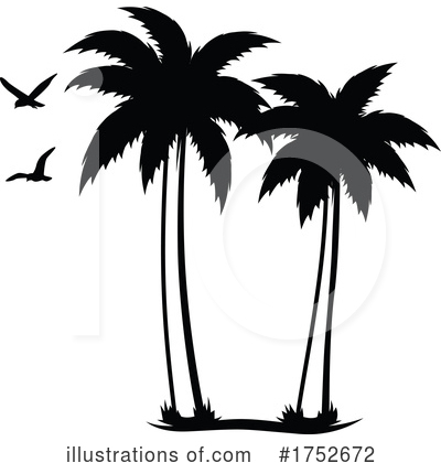 Palm Trees Clipart #1752672 by Vector Tradition SM