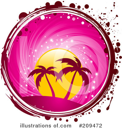Royalty-Free (RF) Palm Trees Clipart Illustration by elaineitalia - Stock Sample #209472