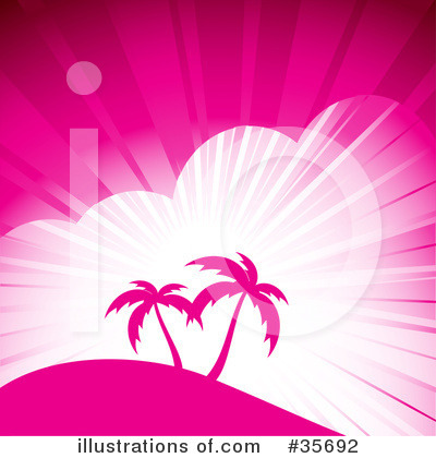 Royalty-Free (RF) Palm Trees Clipart Illustration by elaineitalia - Stock Sample #35692