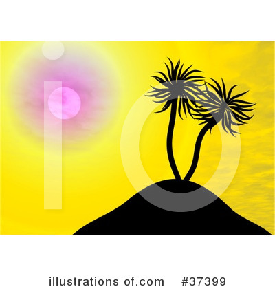 Royalty-Free (RF) Palm Trees Clipart Illustration by Prawny - Stock Sample #37399