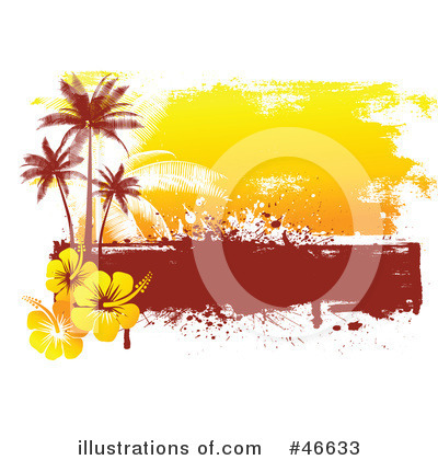 Royalty-Free (RF) Palm Trees Clipart Illustration by KJ Pargeter - Stock Sample #46633
