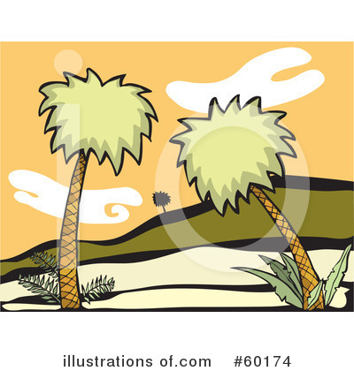 Royalty-Free (RF) Palm Trees Clipart Illustration by xunantunich - Stock Sample #60174