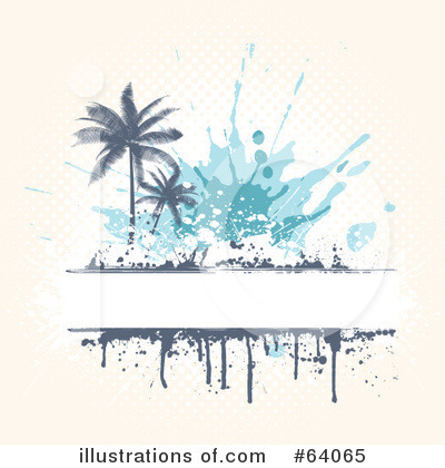 Royalty-Free (RF) Palm Trees Clipart Illustration by KJ Pargeter - Stock Sample #64065