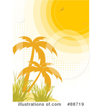 Royalty-Free (RF) Palm Trees Clipart Illustration by elaineitalia - Stock Sample #88719