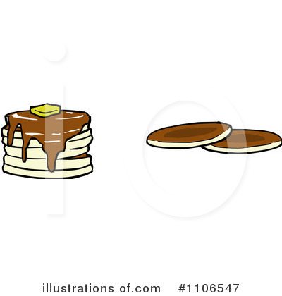 Royalty-Free (RF) Pancakes Clipart Illustration by Cartoon Solutions - Stock Sample #1106547