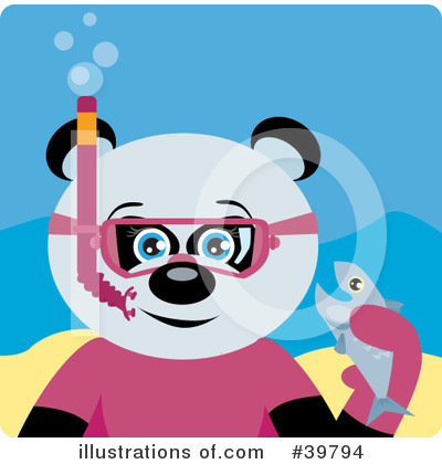 Snorkel Clipart #39794 by Dennis Holmes Designs