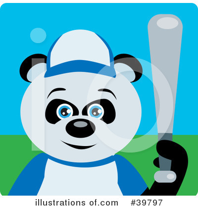 Panda Bear Clipart #39797 by Dennis Holmes Designs