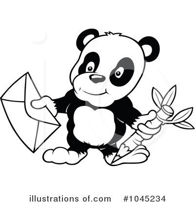 Royalty-Free (RF) Panda Clipart Illustration by dero - Stock Sample #1045234