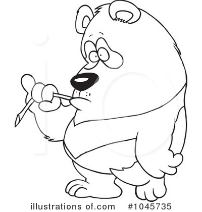 Royalty-Free (RF) Panda Clipart Illustration by toonaday - Stock Sample #1045735