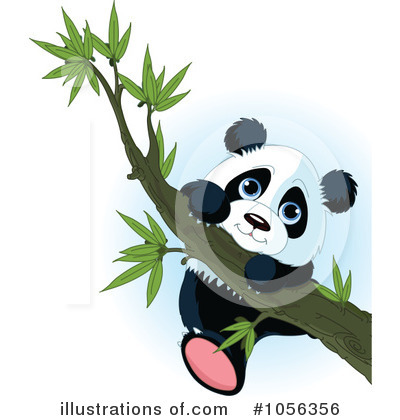 Royalty-Free (RF) Panda Clipart Illustration by Pushkin - Stock Sample #1056356