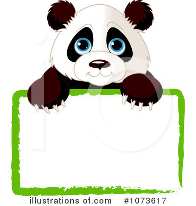Royalty-Free (RF) Panda Clipart Illustration by Pushkin - Stock Sample #1073617