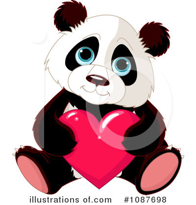 Royalty-Free (RF) Panda Clipart Illustration by Pushkin - Stock Sample #1087698