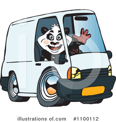 Royalty-Free (RF) Panda Clipart Illustration by Dennis Holmes Designs - Stock Sample #1100112