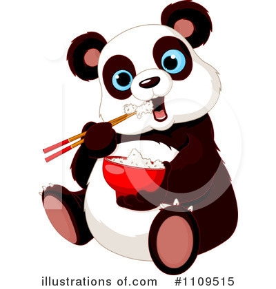 Royalty-Free (RF) Panda Clipart Illustration by Pushkin - Stock Sample #1109515