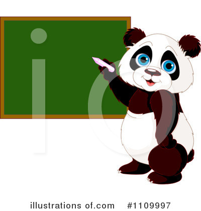 Royalty-Free (RF) Panda Clipart Illustration by Pushkin - Stock Sample #1109997