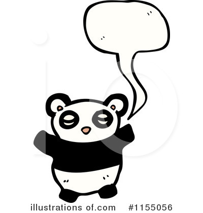 Royalty-Free (RF) Panda Clipart Illustration by lineartestpilot - Stock Sample #1155056
