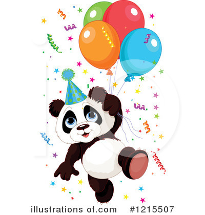 Royalty-Free (RF) Panda Clipart Illustration by Pushkin - Stock Sample #1215507