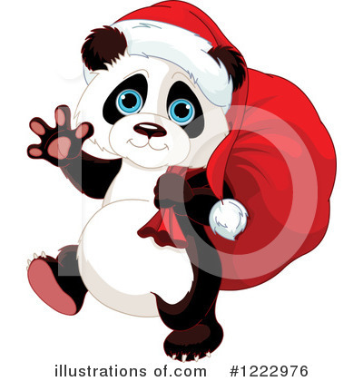 Royalty-Free (RF) Panda Clipart Illustration by Pushkin - Stock Sample #1222976