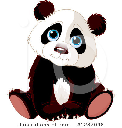 Royalty-Free (RF) Panda Clipart Illustration by Pushkin - Stock Sample #1232098