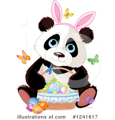 Royalty-Free (RF) Panda Clipart Illustration by Pushkin - Stock Sample #1241617