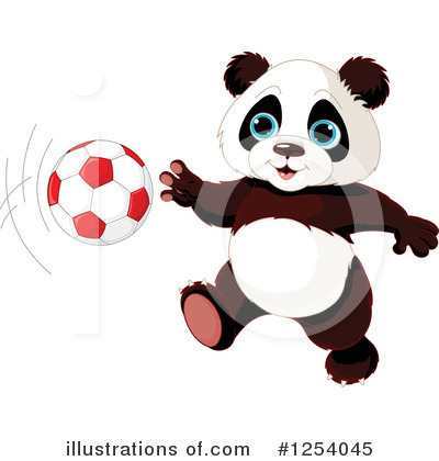 Royalty-Free (RF) Panda Clipart Illustration by Pushkin - Stock Sample #1254045