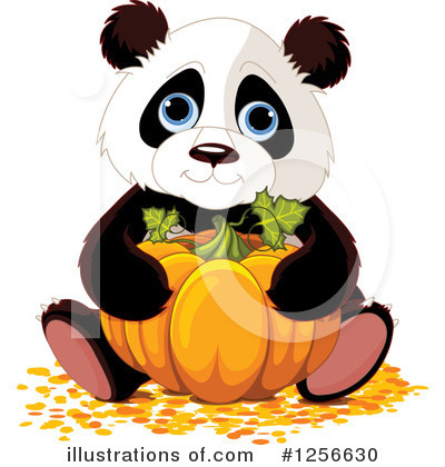 Royalty-Free (RF) Panda Clipart Illustration by Pushkin - Stock Sample #1256630