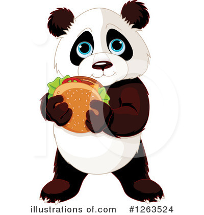 Royalty-Free (RF) Panda Clipart Illustration by Pushkin - Stock Sample #1263524